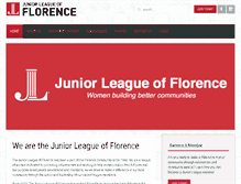 Tablet Screenshot of jrleagueofflorence.com